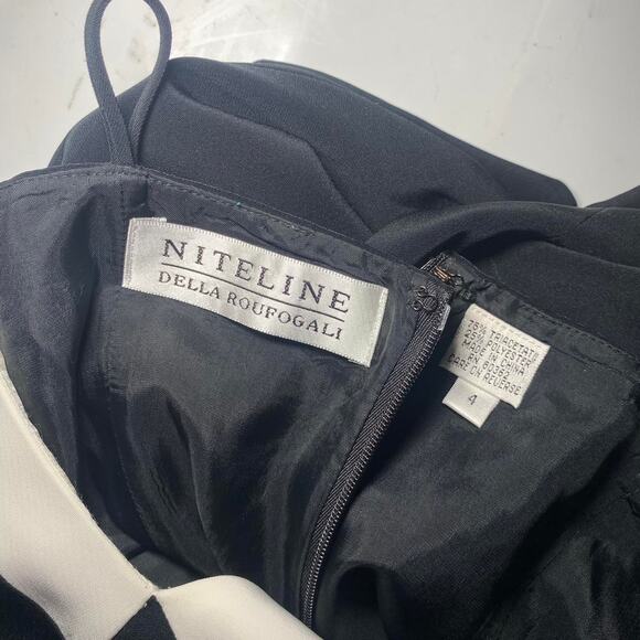 Vintage 90s colorblocked mini dress - Picture 4 of 4